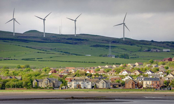 Шотландия один день использовала только энергию ветра