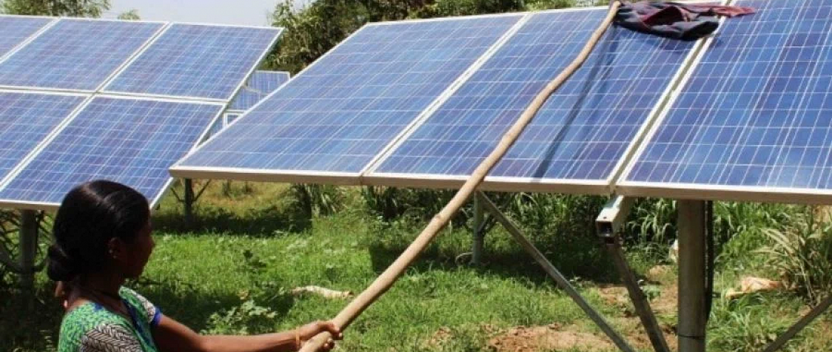 В Индии на солнечных батареях работает целый город