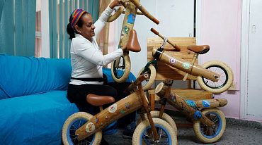 На Кубе создают велосипеды из бамбука