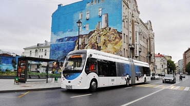 Первый экотроллейбус  вышел на маршрут в Москве