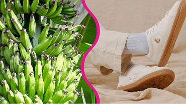 Британский эко-бренд представил обувь из банановой ткани 